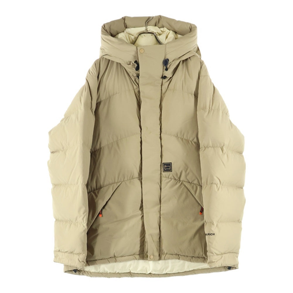 WOOLRICH(ウールリッチ) ロゴワッペン付 フーデッドダウンジャケット 