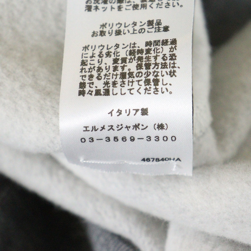 HERMES(エルメス) Punk H Crewneck Sweater パンクHクルーネック長袖スウェットトレーナー グレー 467840HA