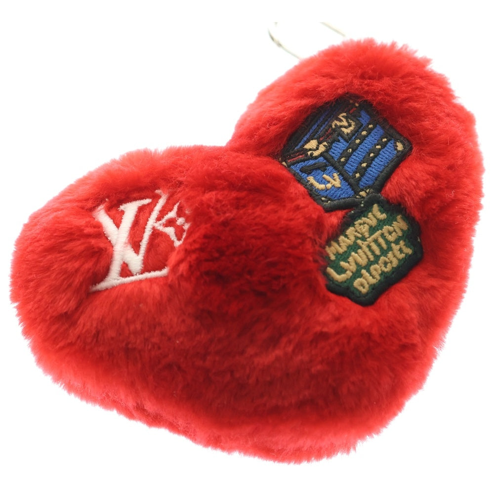 LOUIS VUITTON(ルイヴィトン) バッグチャーム LV ラッキーハート バッグチャーム キーリング キーホルダー バッグチャーム レッド シルバー金具