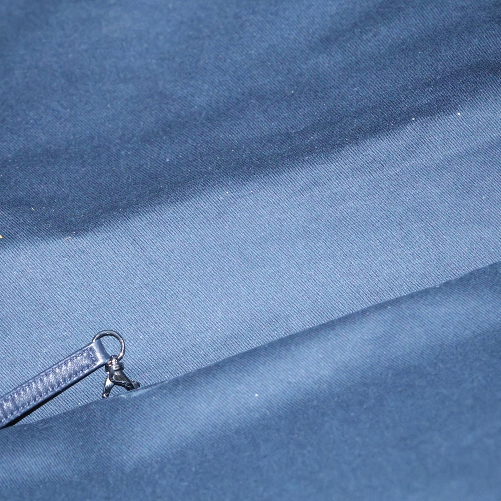 CHANEL(シャネル) デニム 2WAY トートバッグハンドバッグ ネイビー×ブラウン キャンバス A92240 シルバー金具