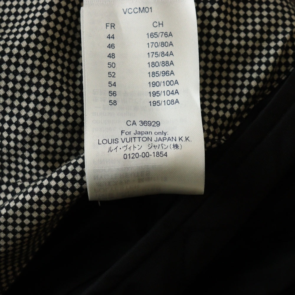 LOUIS VUITTON(ルイヴィトン) 20AW ×NIGO ニゴー バックロゴ刺繍 マウンテン アビエイター ファー フーデッド ナイロン ジップアップ フライト ボンバージャケット RM202M RSL HJ02W