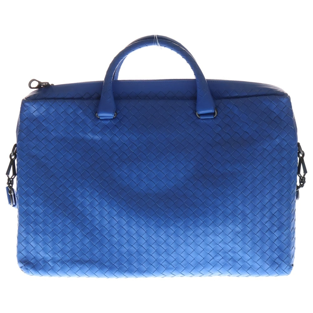 ボッテガヴェネタ　2way ビジネスバッグ　イントレチャート　ブリーフケース　紺 ボッテガヴェネタ イントレチャート ブリーフケース ビジネスバッグ