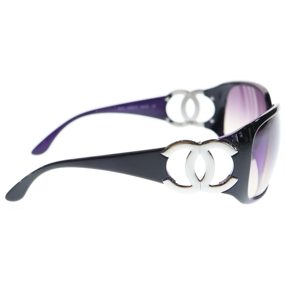 CHANEL(シャネル) サングラス ココマーク ウェリントン セルフレーム フルリム サングラス パープルフレーム グラデーションレンズ シルバー金具