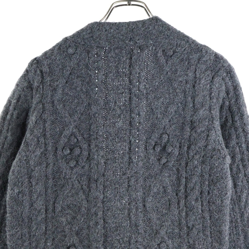 HERMES(エルメス) アルパカ ウール カーディガン グレー