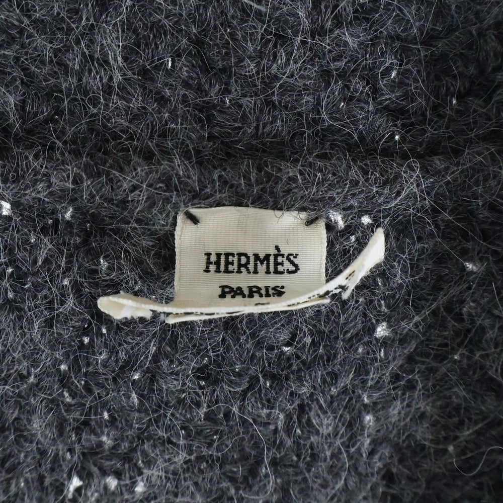 HERMES(エルメス) アルパカ ウール カーディガン グレー