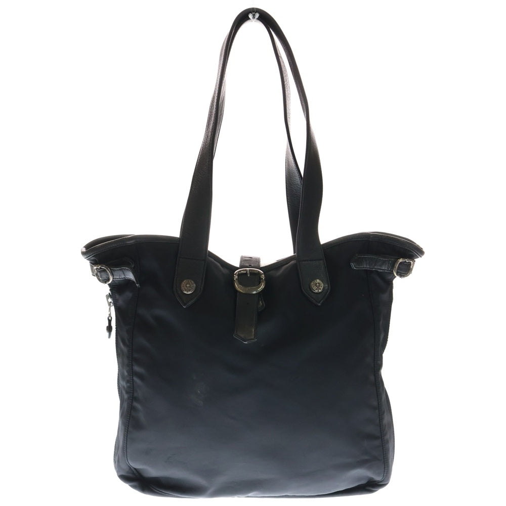 CHROME HEARTS(クロムハーツ) ガンスリンガー ストラップ ナイロン レザー トートバッグ ブラック シルバー