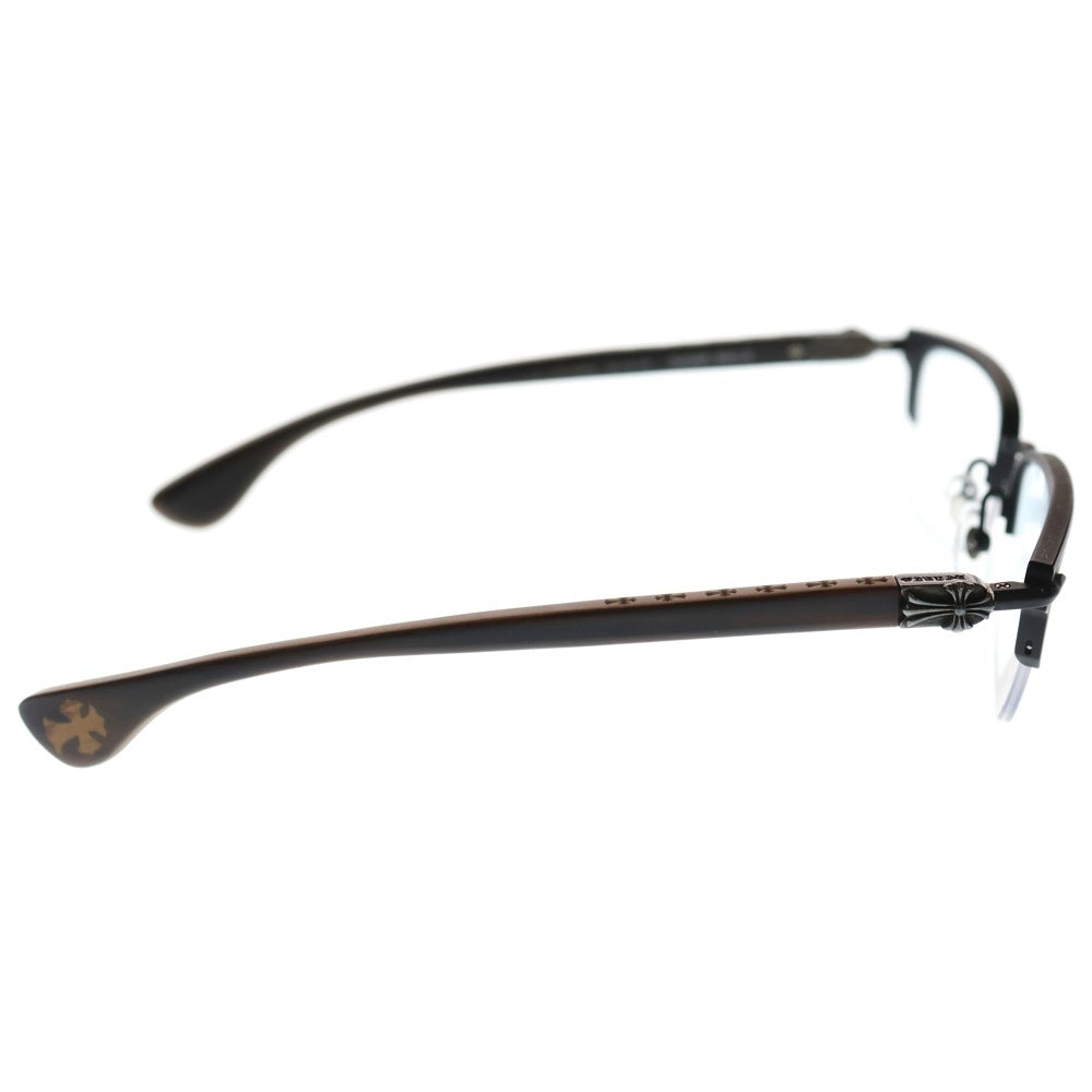 CHROME HEARTS(クロムハーツ) SUGAR WALLS シュガーウォール CHクロステンプル トップリム フレーム サングラス メガネ 眼鏡 アイウェア ブラック/ブラウン