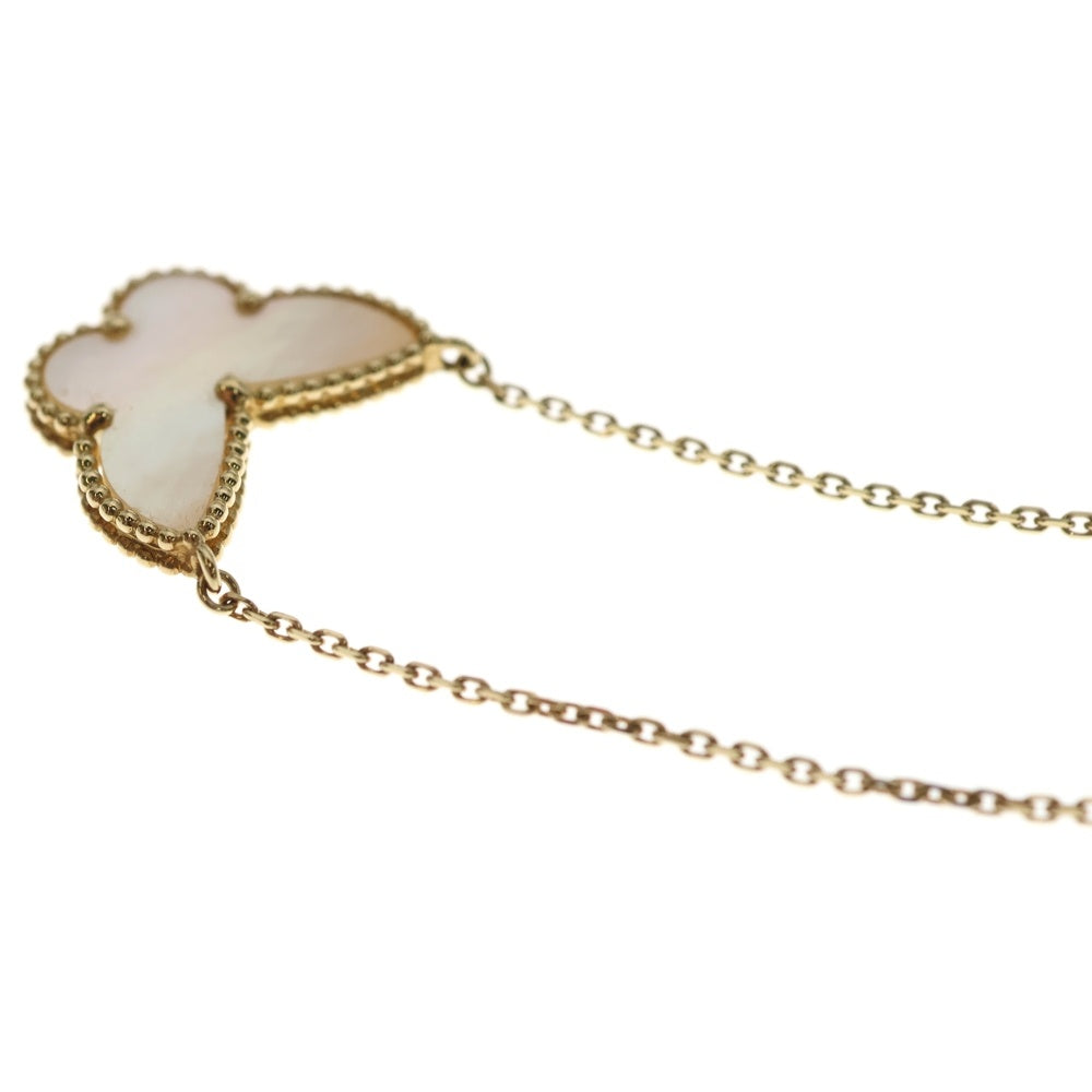 Van Cleef & Arpels(ヴァンクリーフアンドアーペル) ラッキーアルハンブラ パピヨン ネックレス マザーオブパール 750YG VCARD99500 ジュエリー レディース