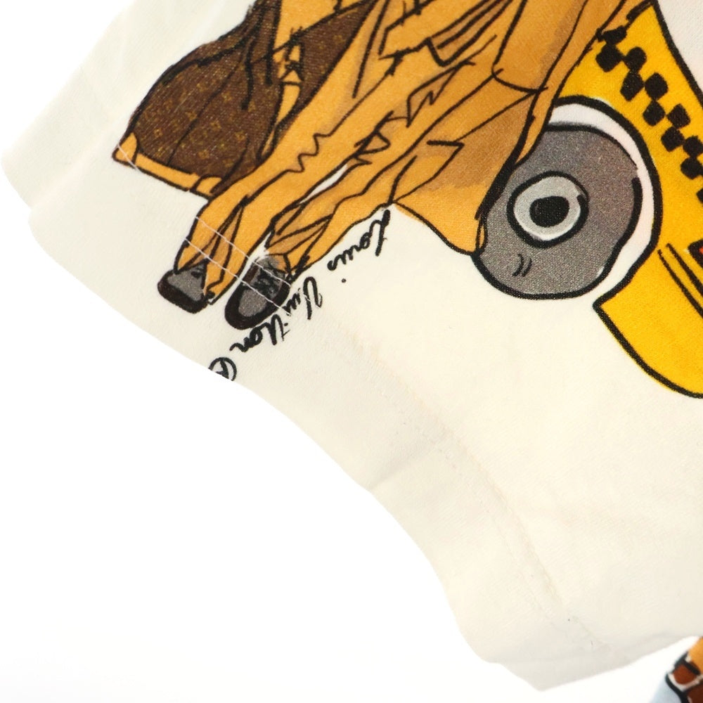 LOUIS VUITTON(ルイヴィトン) 19AW ニューウォーカーズヴァージアル 総柄プリント クルーネック 半袖Tシャツ カットソー ホワイト RM192 NPG HHY91W