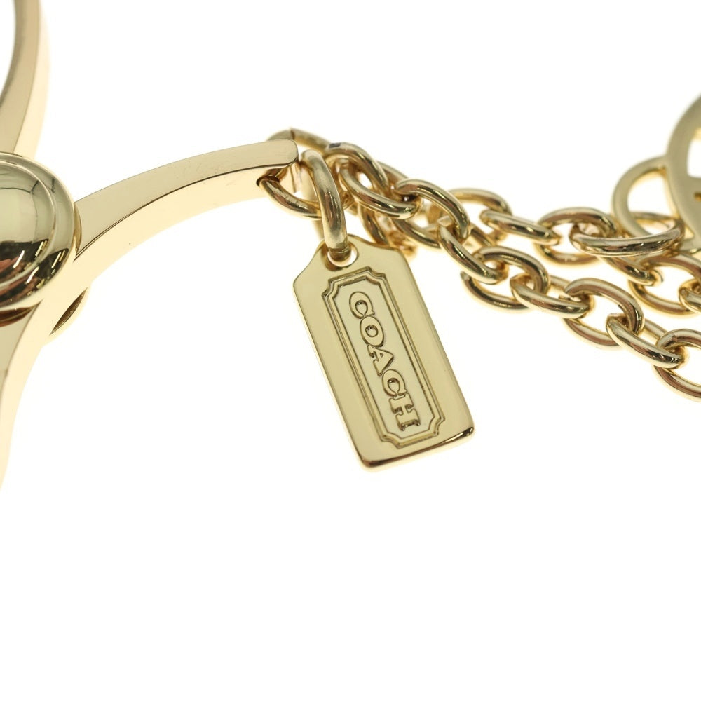 COACH(コーチ) グローブホルダー バッグチャーム キーリング キーホルダー ゴールド レディース