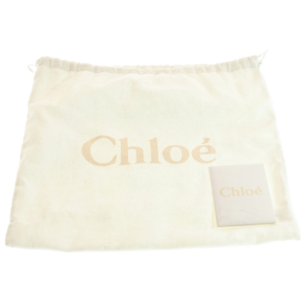 Chloe(クロエ) ウッディ スモール トートバッグ ハンドバッグ ベージュ キャンバス