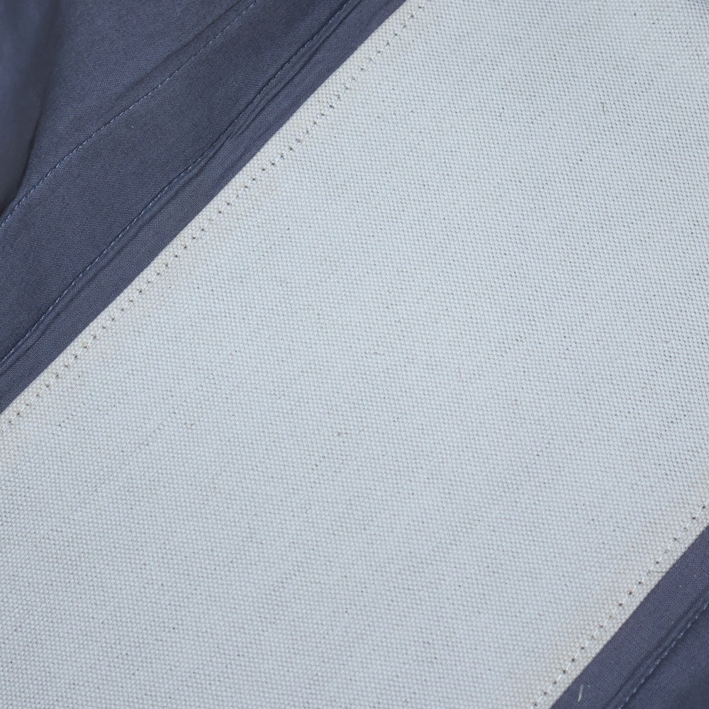 BALENCIAGA(バレンシアガ) ネイビーカバスM トートバッグ ハンドバッグ グレー×ホワイト キャンバス×レザー 339936 シルバー金具