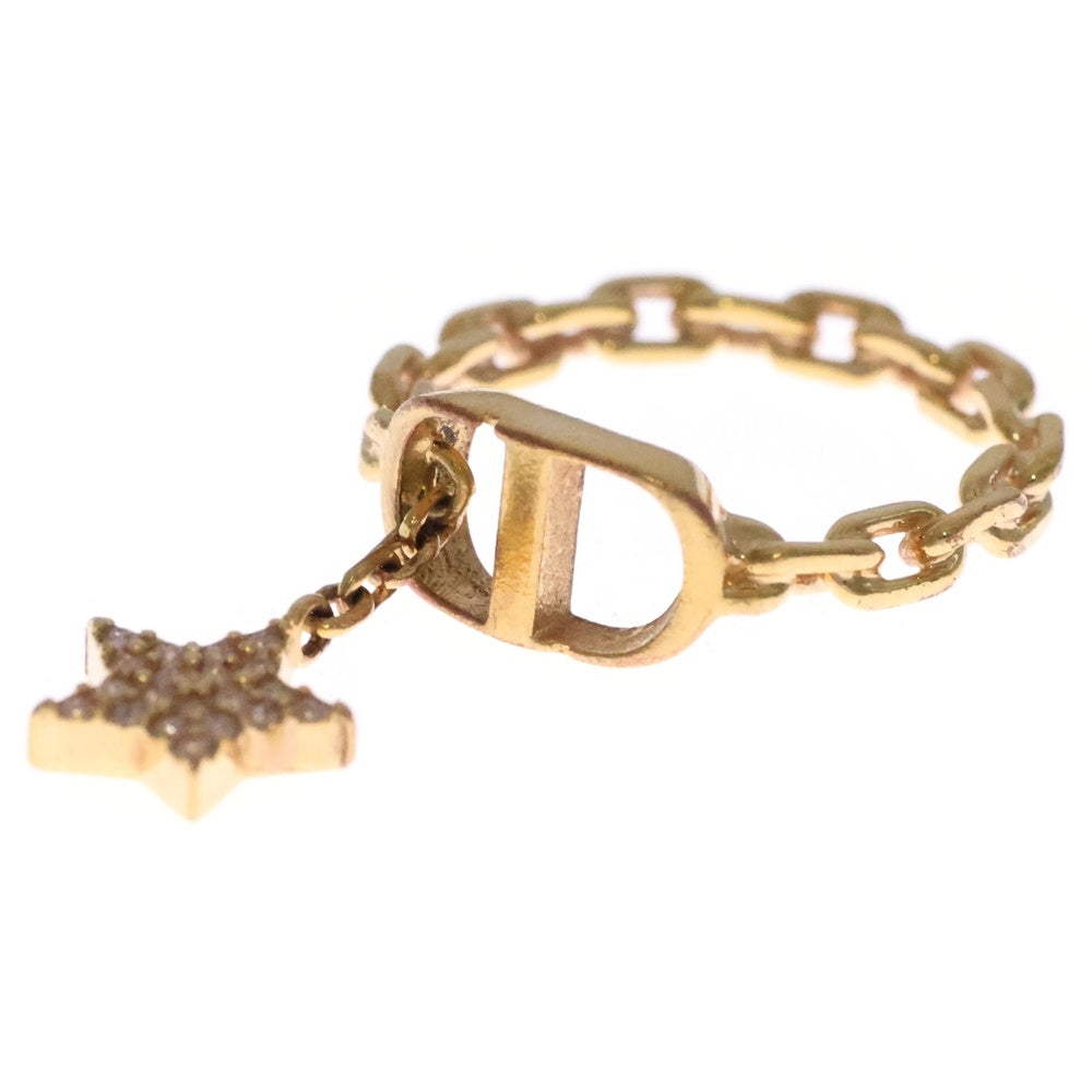 DIOR(ディオール) Petit CD スターチャーム リング ゴールド GP ライン