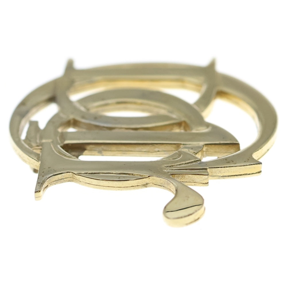 DIOR(ディオール) DIOR ロゴ ブローチ ゴールド GP ヴィンテージ レディース