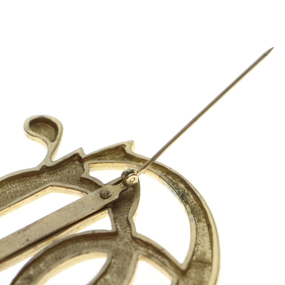 DIOR(ディオール) DIOR ロゴ ブローチ ゴールド GP ヴィンテージ レディース