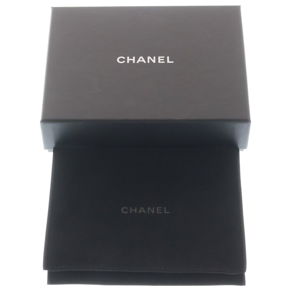 CHANEL(シャネル) マトラッセ フラグメントケース カードケース 小物入れ 財布 パステルイエロー キャビアスキン AP2061 ゴールド金具