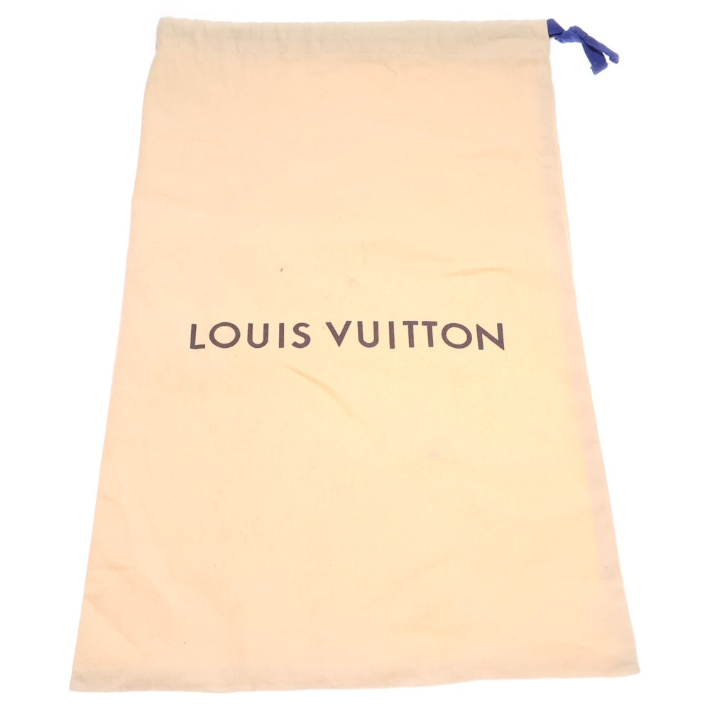 LOUIS VUITTON(ルイヴィトン) ルクセンブルグライン ロゴ刺繍 パイル レザー レースアップ ローカットシューズ スニーカー ホワイト/レッド/ブルー