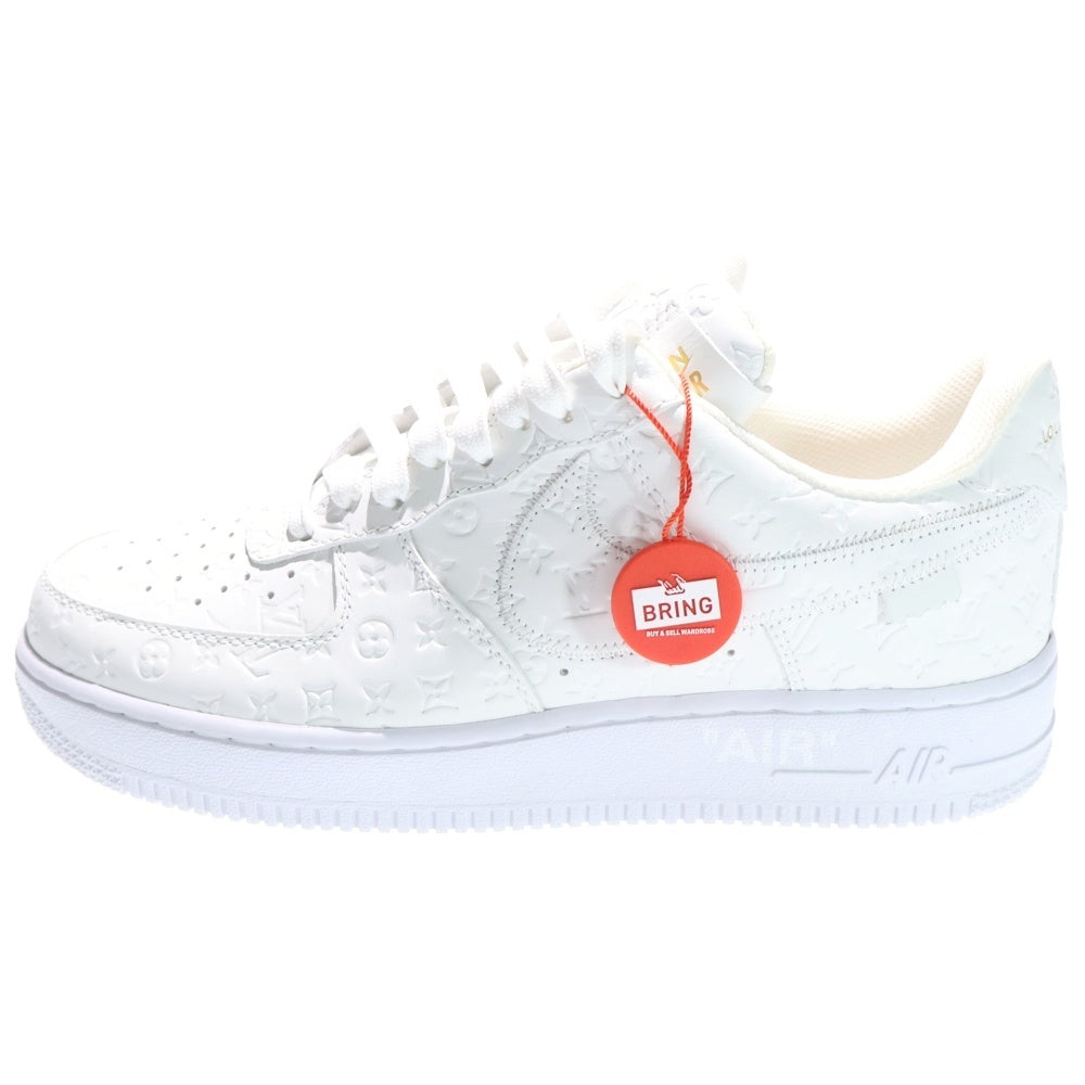 LOUIS VUITTON(ルイヴィトン) ×NIKE AIR FORCE1LOW by Virgil Abloh ナイキ エアフォース 1 バイ ヴァージルアブロー ローカットシューズ スニーカー ホワイト US7.5/25.5cm 1A9V8B