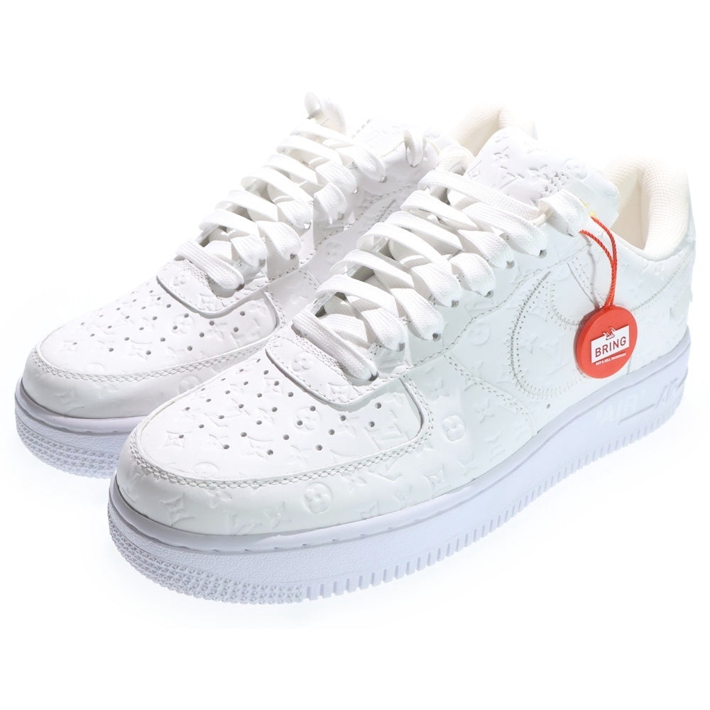 LOUIS VUITTON(ルイヴィトン) ×NIKE AIR FORCE1LOW by Virgil Abloh ナイキ エアフォース 1 バイ ヴァージルアブロー ローカットシューズ スニーカー ホワイト US7.5/25.5cm 1A9V8B