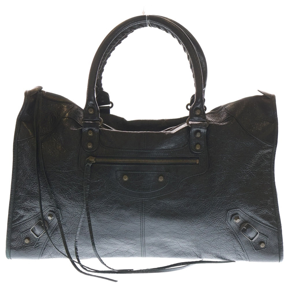 BALENCIAGA(バレンシアガ) ザ ワーク レザー ブラック ハンドバッグ 132110
