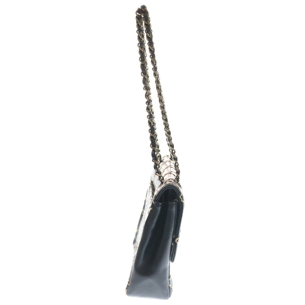 CHANEL(シャネル) シャネル ワイルドステッチ チェーンショルダーバッグ ハンドバッグ S/S ブラック シルバー金具 ラムスキン レディース