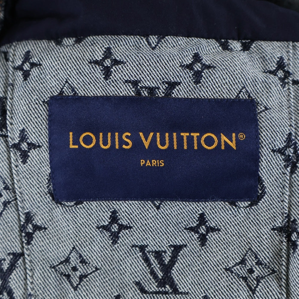 LOUIS VUITTON(ルイヴィトン) 24AW モノグラム デニム ジャガード総柄 トラッカージャケット インディゴ RM242M UZD HRA79W