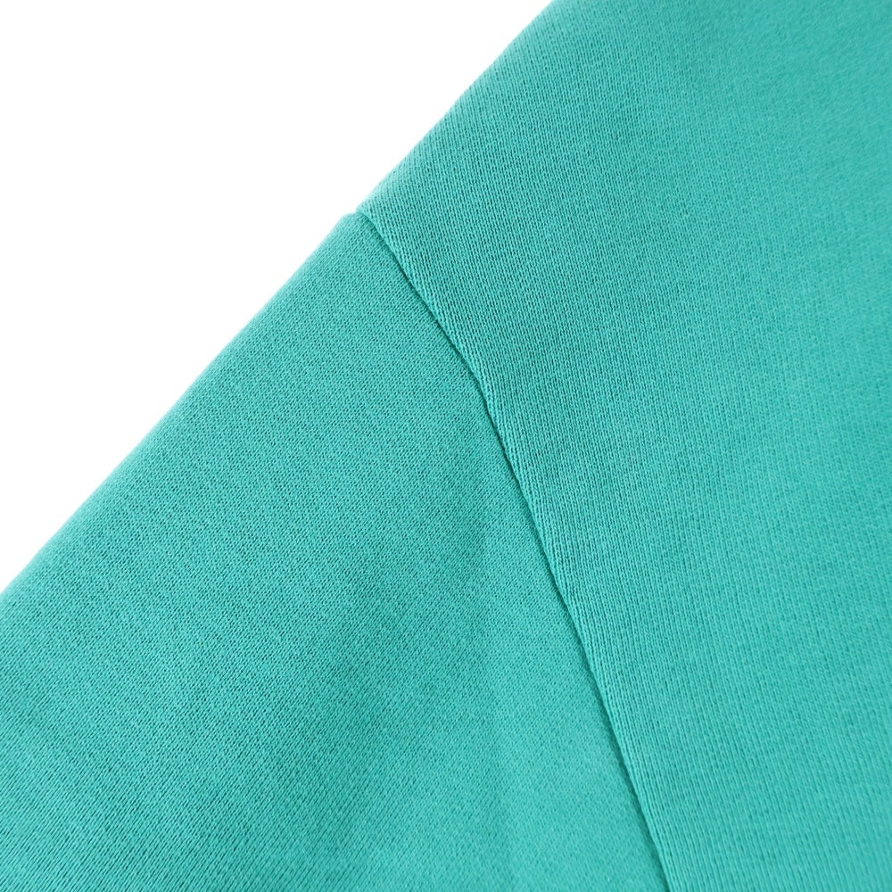 MONCLER(モンクレール) 22AW パイルロゴ刺繍 クルーネック プルオーバースウェット トレーナー グリーン H20918G00045 809KR