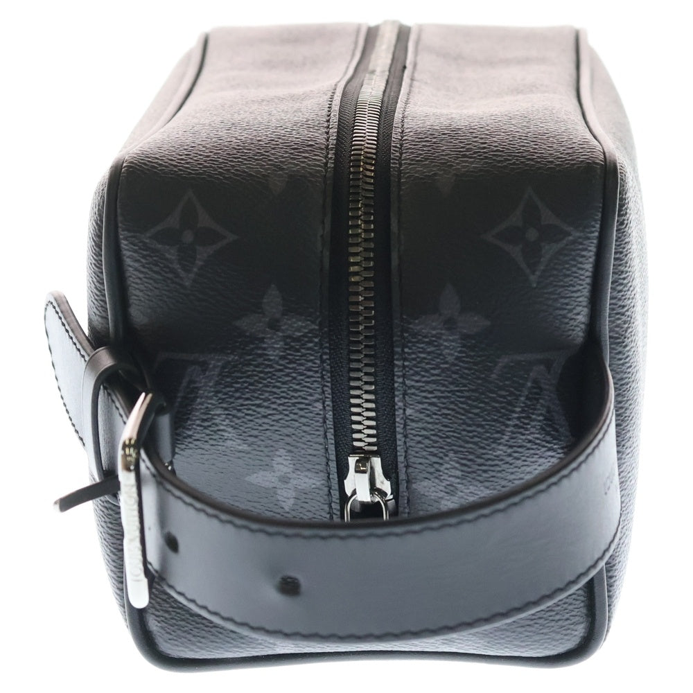 LOUIS VUITTON(ルイヴィトン) ロッカードップ キット モノグラム エクリプス PVC レザー ハンド クラッチ セカンドバッグ シルバー金具 ブラック M83113