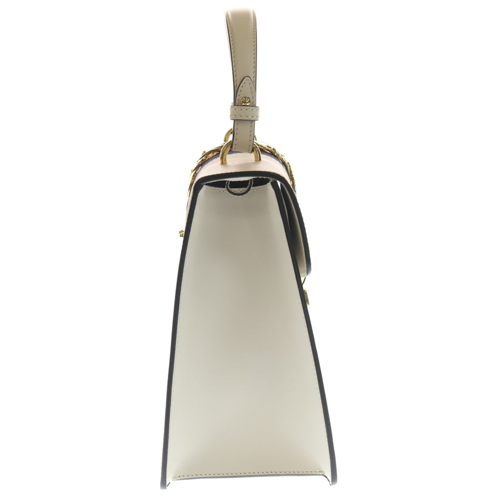 GUCCI(グッチ) シルヴィ 2WAY ハンドバッグ ショルダーバッグ レザー ホワイト 431665 レディース