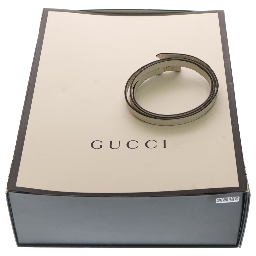 GUCCI(グッチ) シルヴィ 2WAY ハンドバッグ ショルダーバッグ レザー ホワイト 431665 レディース