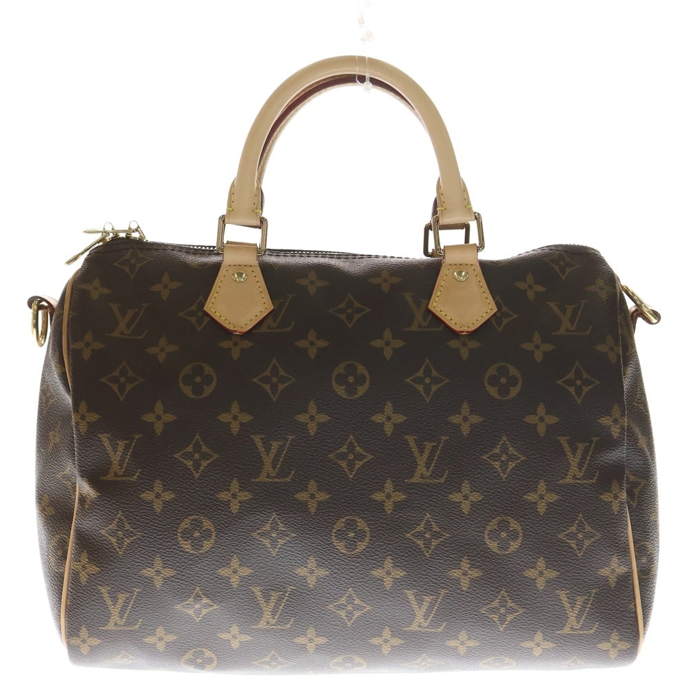 LOUIS VUITTON(ルイヴィトン) スピーディ バンドリエール30 モノグラム PVC レザー 2WAY ハンド ショルダー ミニボストンバッグ ゴールド金具 ブラウン M41112 レディース