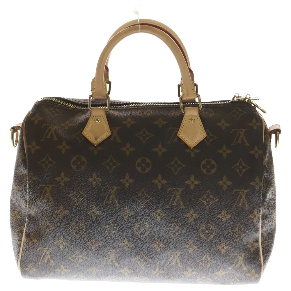 LOUIS VUITTON(ルイヴィトン) スピーディ バンドリエール30 モノグラム PVC レザー 2WAY ハンド ショルダー ミニボストンバッグ ゴールド金具 ブラウン M41112 レディース