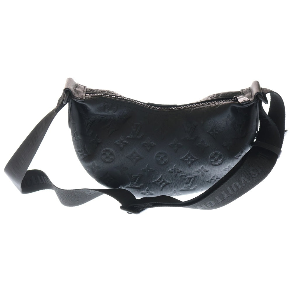 LOUIS VUITTON(ルイヴィトン) ハンモックバッグPM モノグラム シャドウ エンボスレザー ショルダーバッグ ブラック金具 ブラック M12510