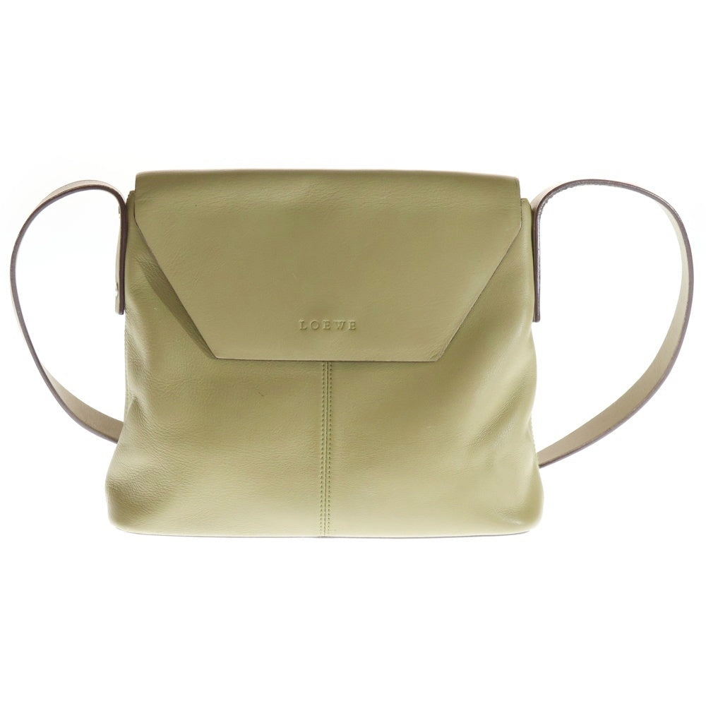 LOEWE(ロエベ) ワンショルダーバッグ ハンドバッグ ポシェット カーキ グリーン系 レザー