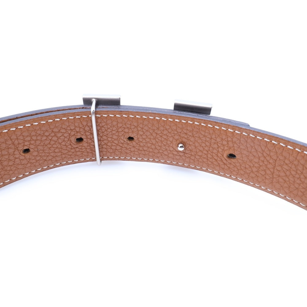 HERMES(エルメス) コンスタンスHベルト レザー ブラック □N刻印 シルバー金具 レディース