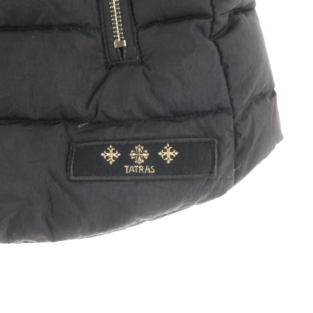 TATRAS(タトラス) ORSIERA オルシエラ ファー フーデッド ジップアップ ダウンベスト ブラック LTA17A4573 レディース