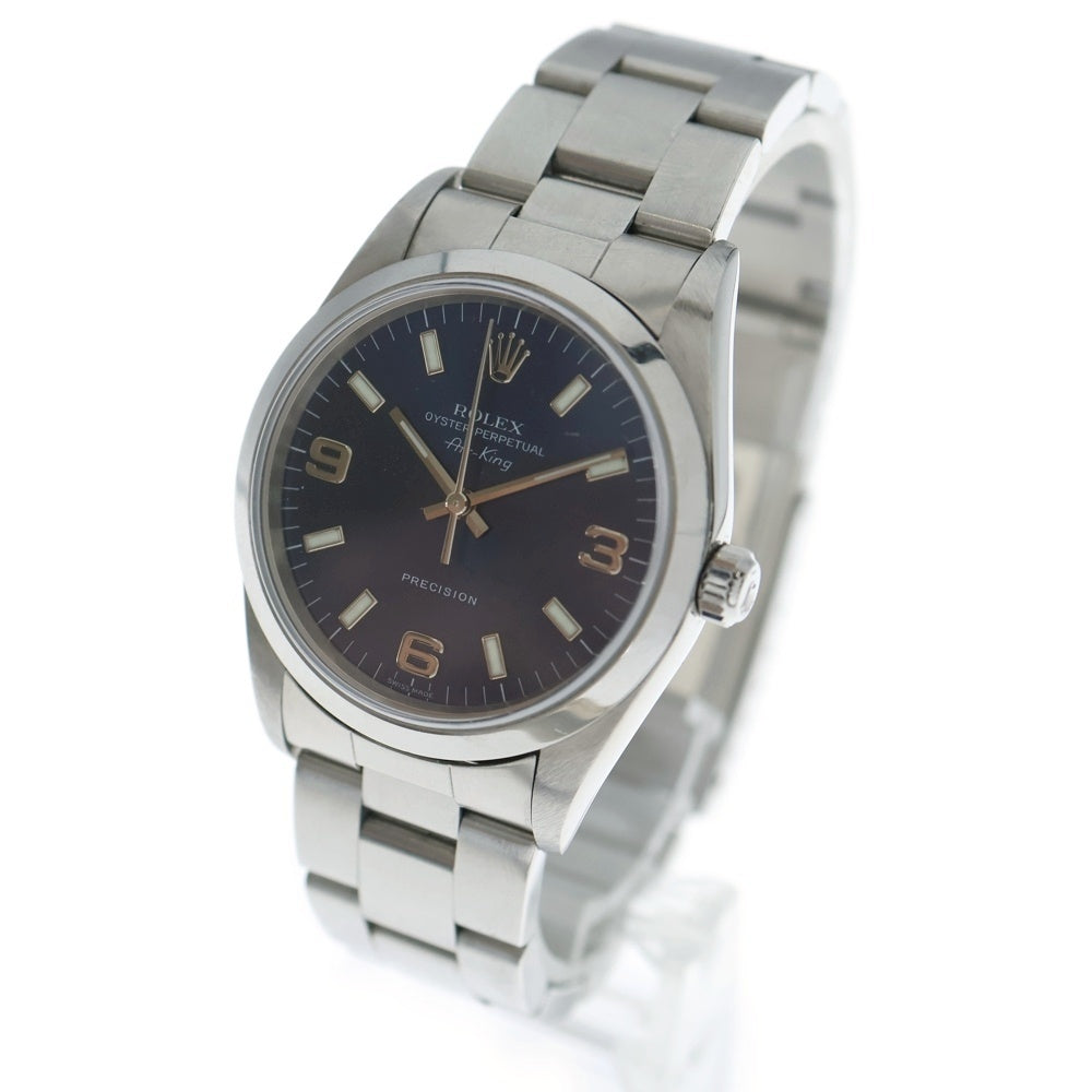 ROLEX(ロレックス) 14000 エアキング 青文字盤 SS/AT ステンレス 自動巻き A番 腕時計