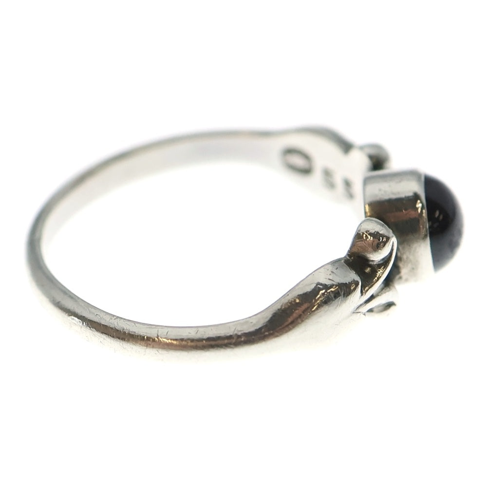 Georg Jensen(ジョージジェンセン) 赤石リング SV925 #S 55 シルバー アクセサリー レディース