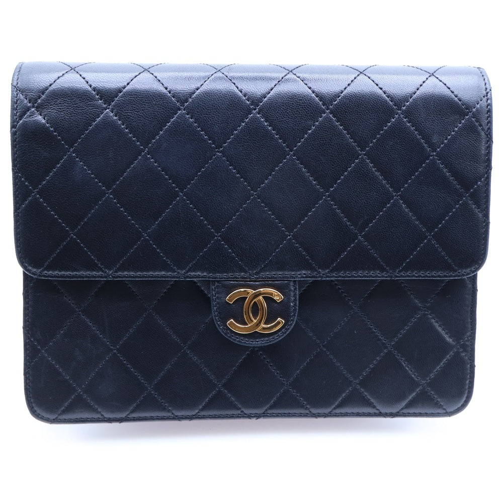 CHANEL(シャネル) マトラッセ ココマーク プッシュロック ラムスキン