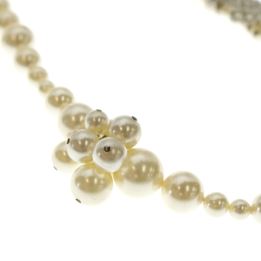 CHANEL(シャネル) ココマーク パールチョーカー ネックレス ホワイト シルバー金具 レディース