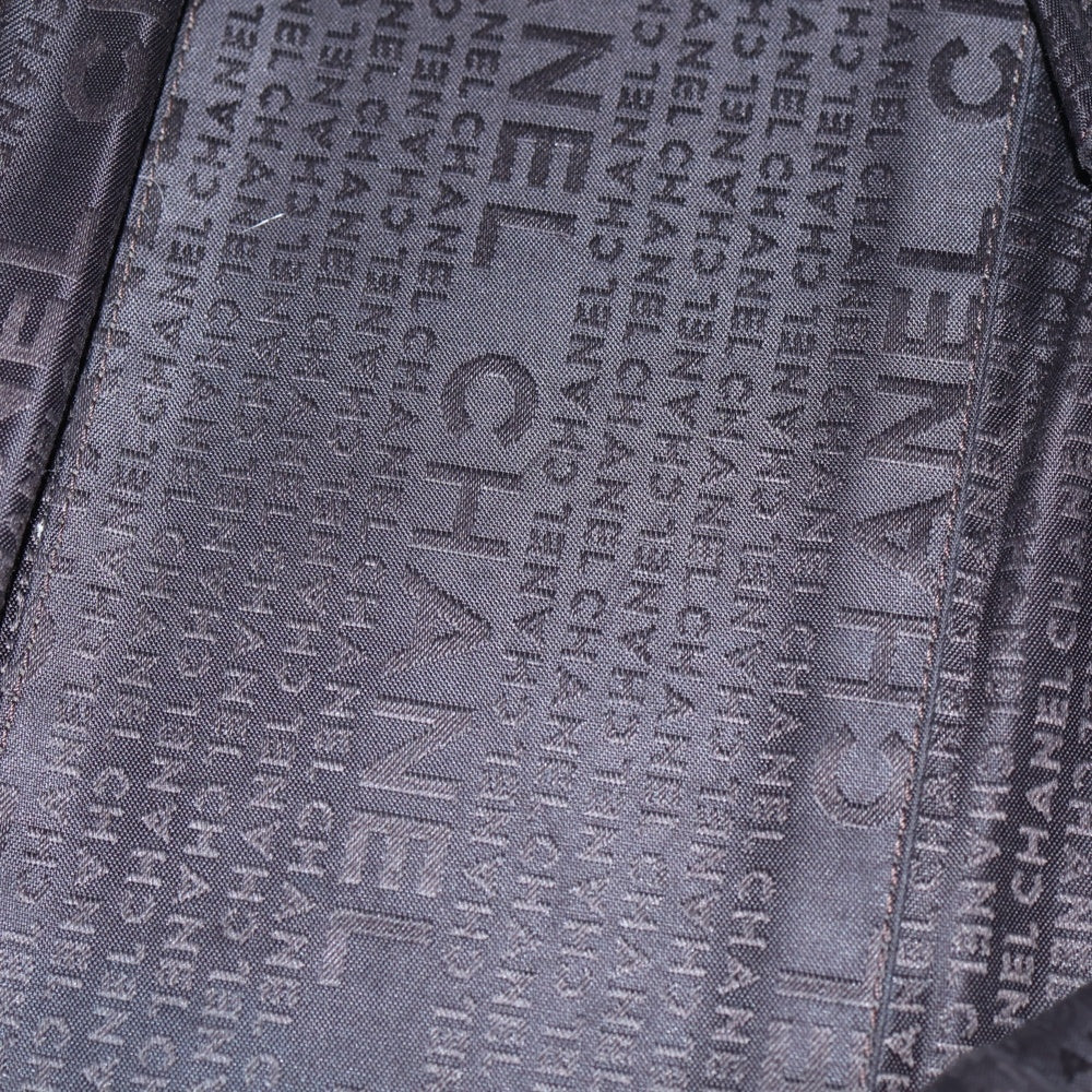 CHANEL(シャネル) チョコバー ボーリングバッグ ハンドバッグ ブラウン レザー シルバー金具 レディース