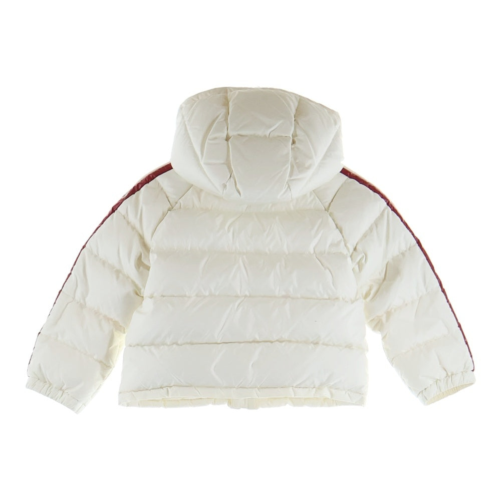 MONCLER(モンクレール) 15AW LOIC セットアップ ワッペンロゴ フーデッド ジップアップ ダウンジャケット サイドライン ダウンパンツ ホワイト キッズ A29547031105 A54654