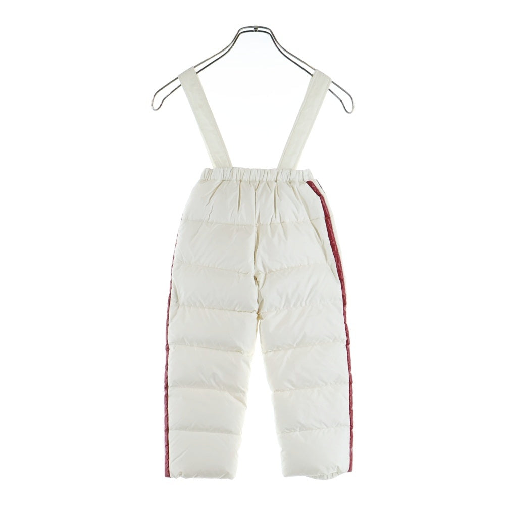 MONCLER(モンクレール) 15AW LOIC セットアップ ワッペンロゴ フーデッド ジップアップ ダウンジャケット サイドライン ダウンパンツ ホワイト キッズ A29547031105 A54654