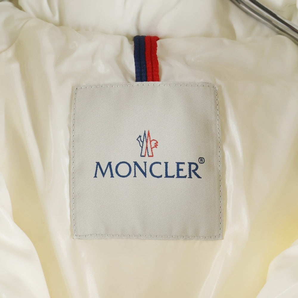 MONCLER(モンクレール) 15AW LOIC セットアップ ワッペンロゴ フーデッド ジップアップ ダウンジャケット サイドライン ダウンパンツ ホワイト キッズ A29547031105 A54654