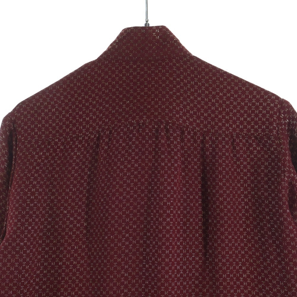 CHANEL(シャネル) CHANELCREATIONS ココマーク総柄シャツ レッド レディース