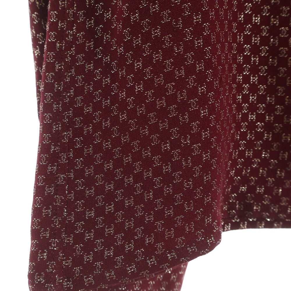 CHANEL(シャネル) CHANELCREATIONS ココマーク総柄シャツ レッド レディース