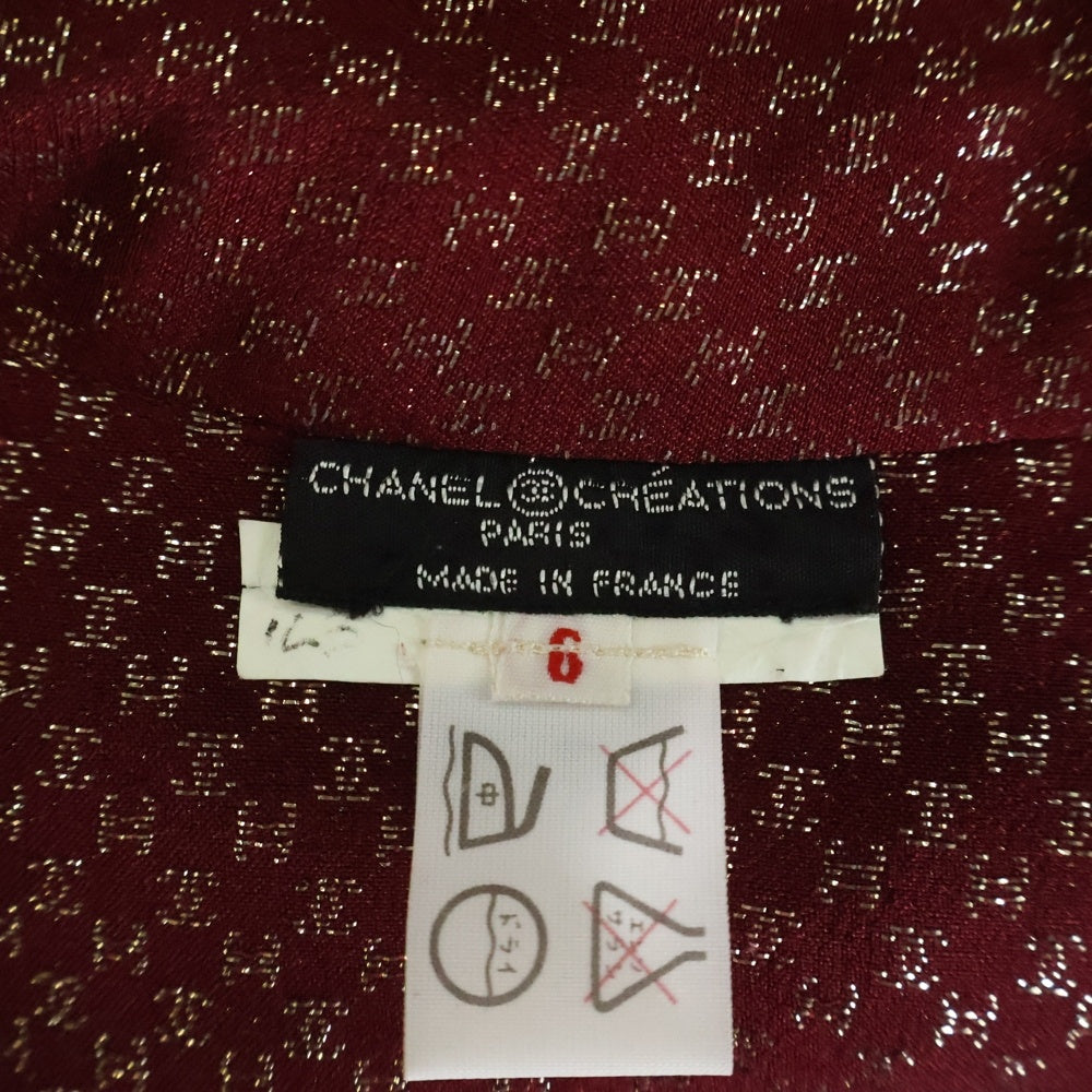 CHANEL(シャネル) CHANELCREATIONS ココマーク総柄シャツ レッド レディース