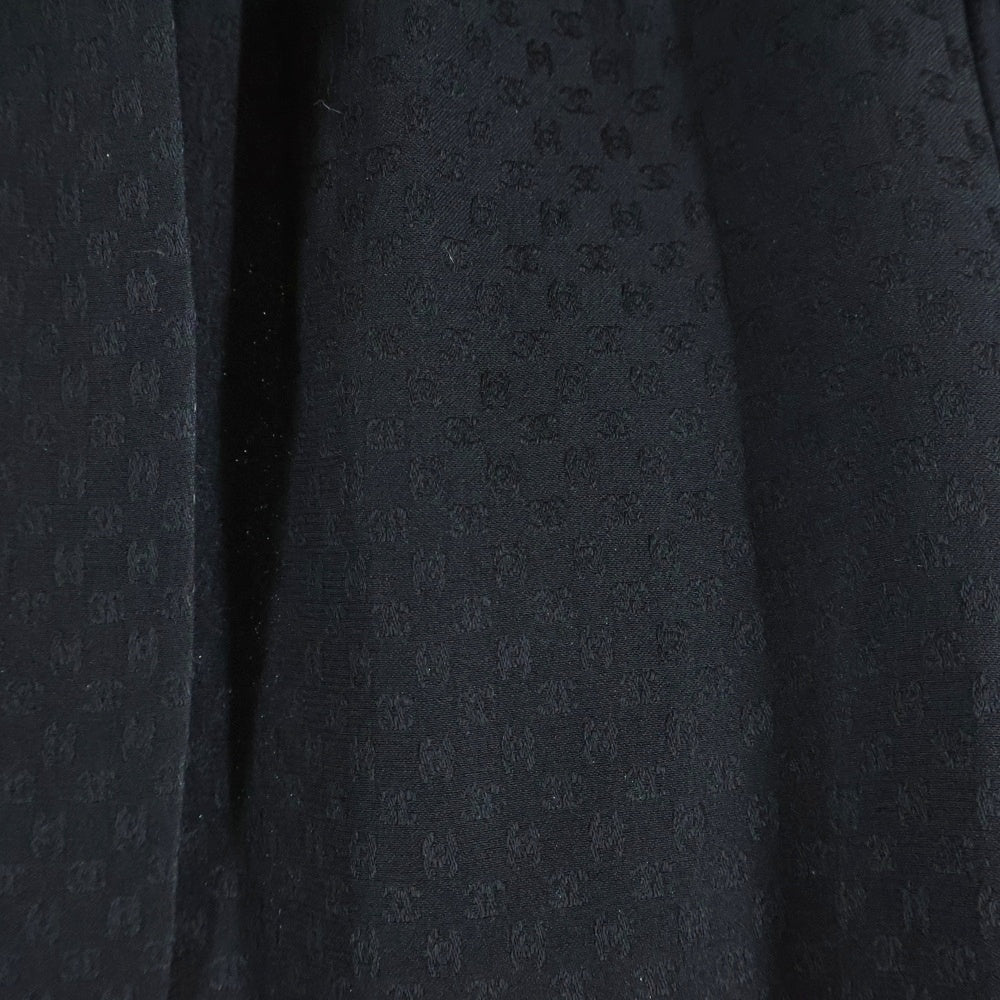 CHANEL(シャネル) CHANEL CREATIONS ココマーク総柄 長袖シャツ ブラック レディース