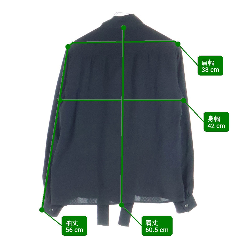 CHANEL(シャネル) CHANEL CREATIONS ココマーク総柄 長袖シャツ ブラック レディース