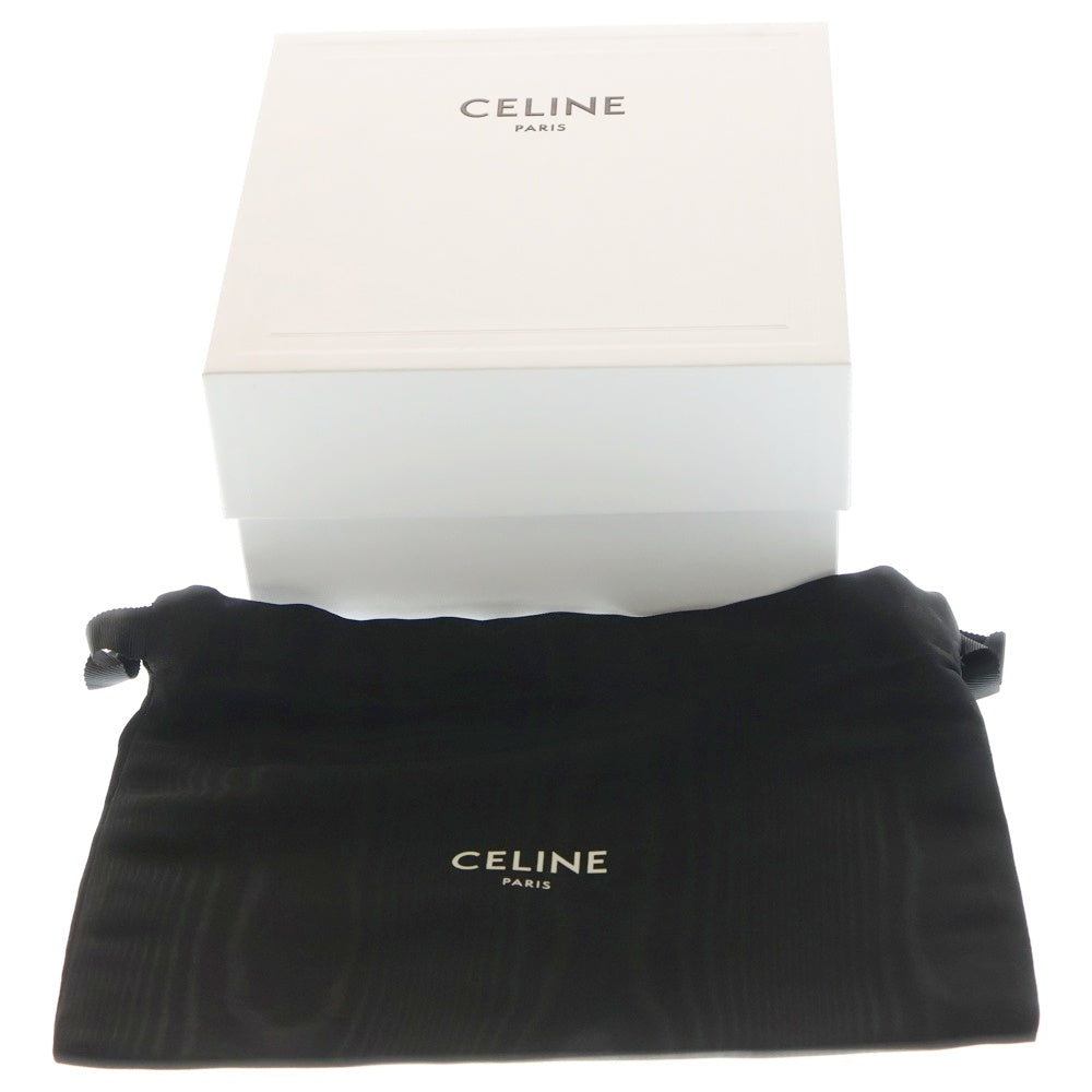 CELINE(セリーヌ) チェーン付きクラッチ キュイル トリオンフ チェーンショルダーバッグ ミニバッグ ブラック 10E383DR8.38NO ゴールド金具 レディース